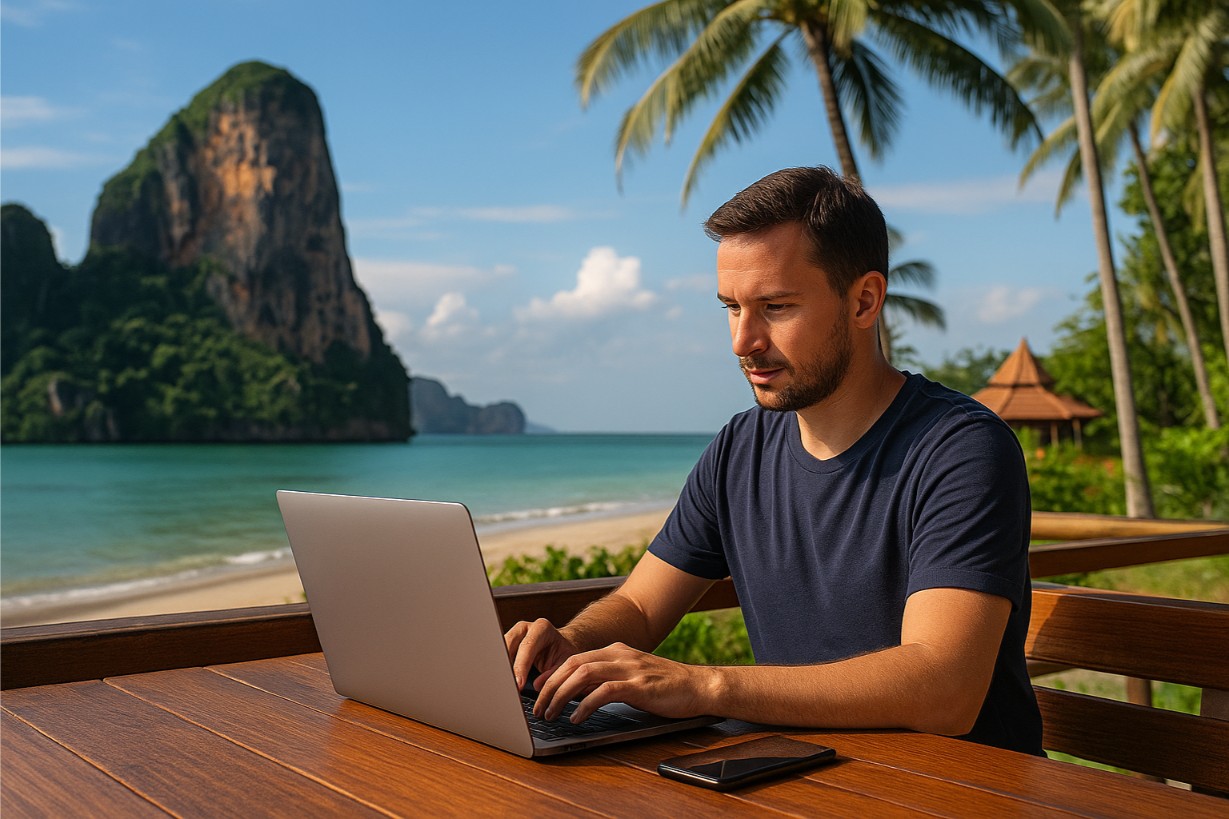 Strand in Thailand – beliebtes Ziel für Expats und digitale Nomaden