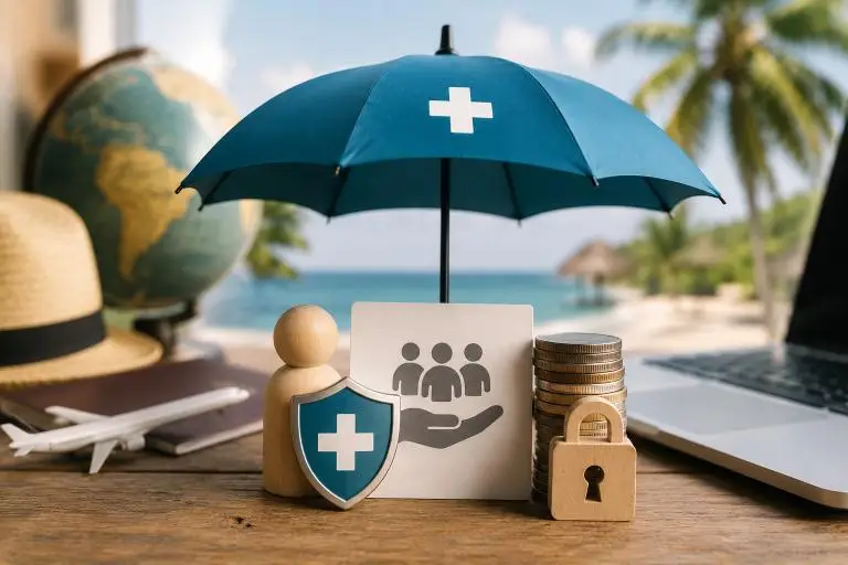 Anwartschaft Krankenversicherung im Ausland – Symbolbild Absicherung am Strand